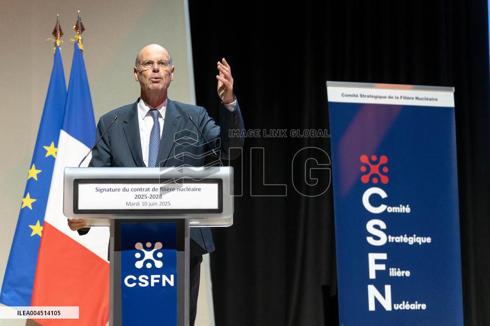 Signing of the strategic contract for the nuclear industry - Massy Aj