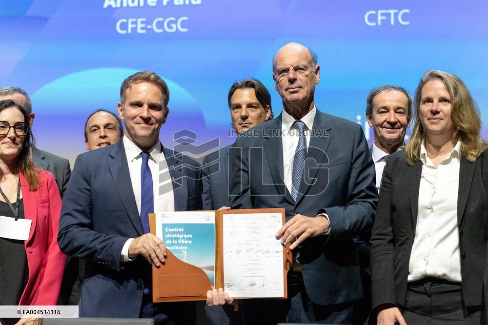 Signing of the strategic contract for the nuclear industry - Massy Aj