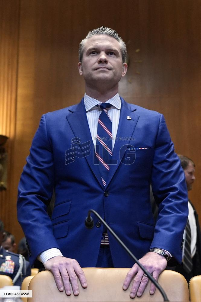 Pete Hegseth on Capitol Hill - Washington