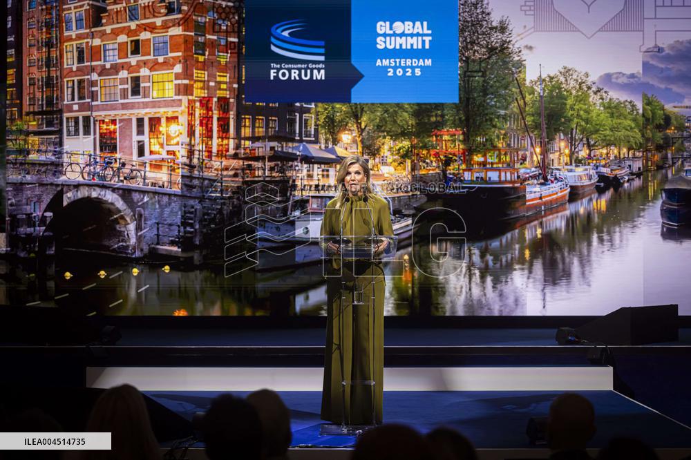 Queen Maxima at the Global Summit Consumer Goods Forum - Amsterdam