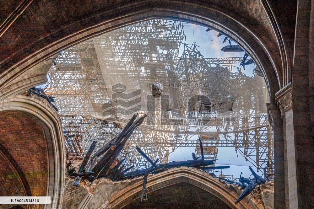 Exclusive - Illustration - The Cathedral of Notre Dame - Paris