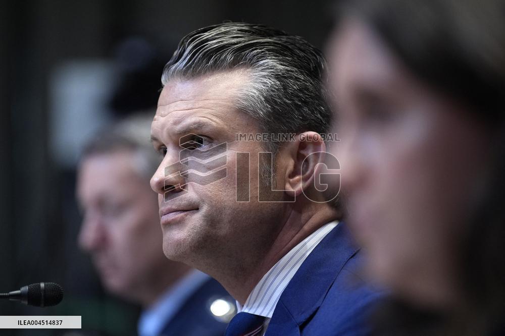 Pete Hegseth on Capitol Hill - Washington