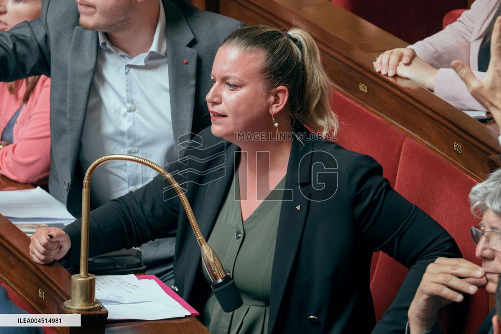 Session of questions to the government at the French National Assembly - Paris AJ