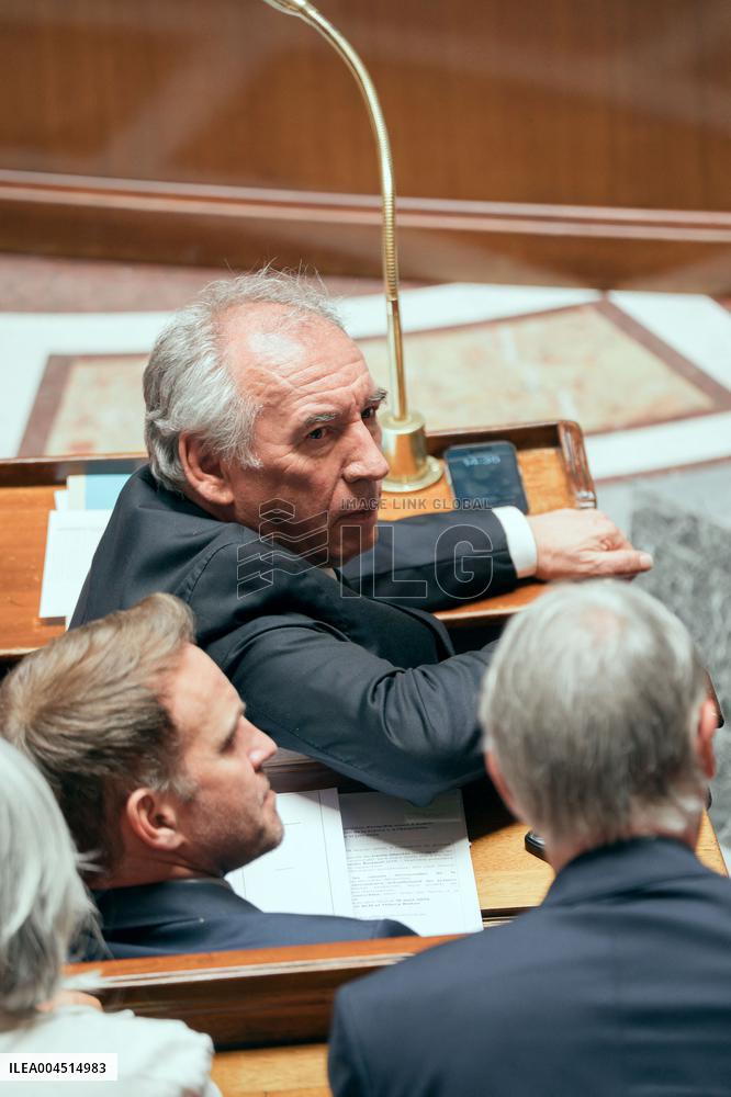 Session of questions to the government at the French National Assembly - Paris AJ