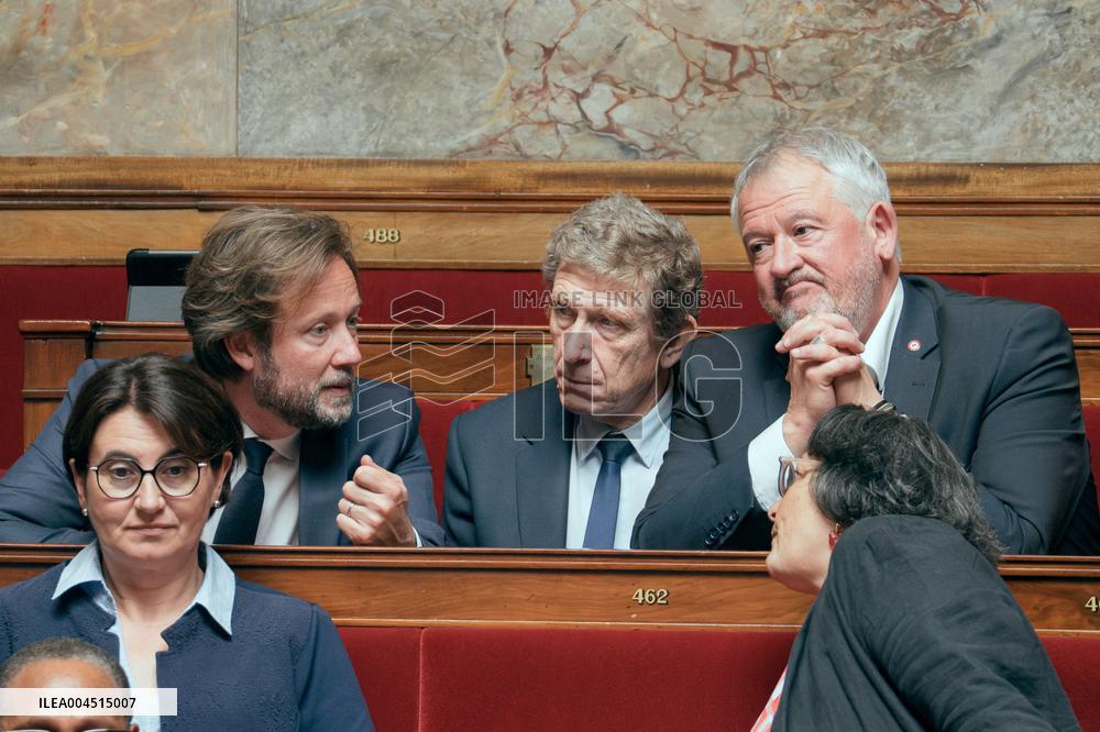 Session of questions to the government at the French National Assembly - Paris AJ