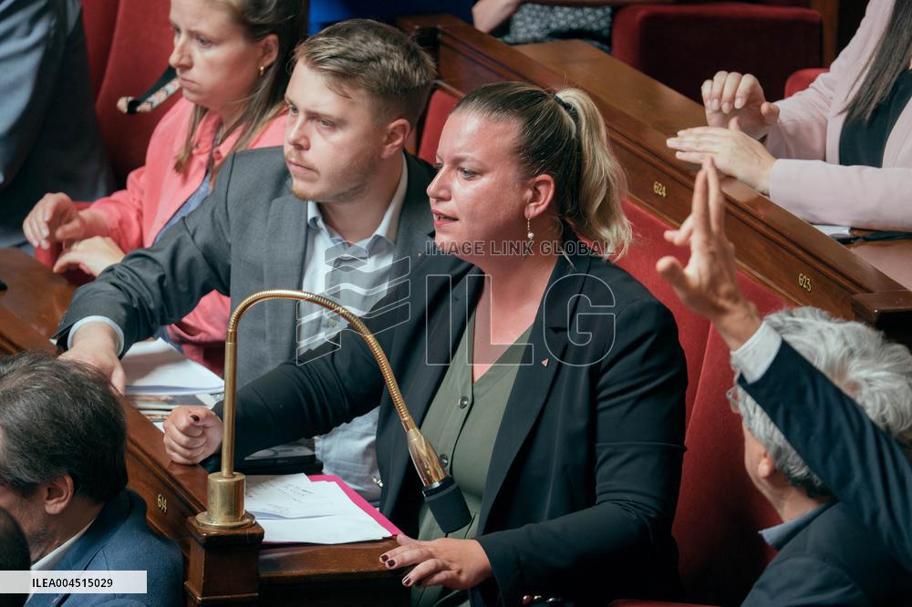 Session of questions to the government at the French National Assembly - Paris AJ