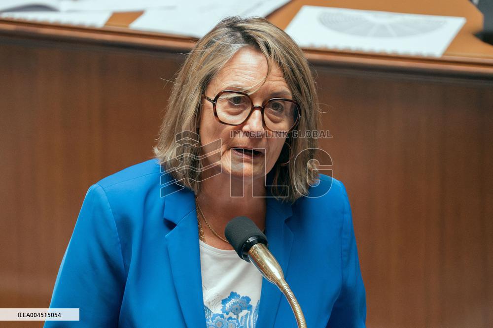 Session of questions to the government at the French National Assembly - Paris AJ