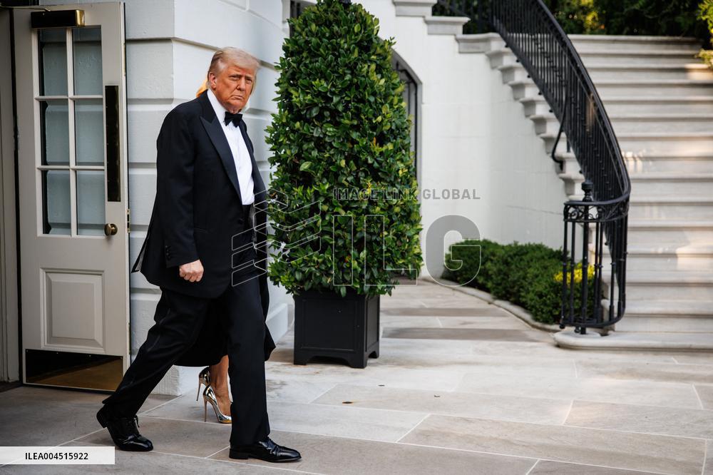 DC: U.S. President Trump Attends Les Miserables Opening Night at Kennedy Center