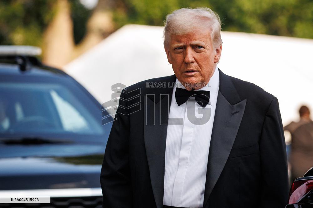 DC: U.S. President Trump Attends Les Miserables Opening Night at Kennedy Center