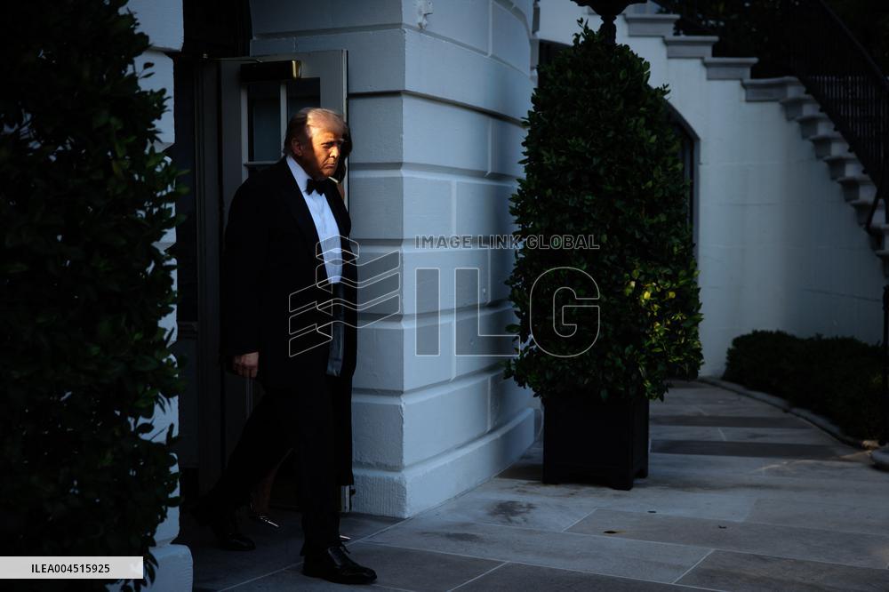 DC: U.S. President Trump Attends Les Miserables Opening Night at Kennedy Center