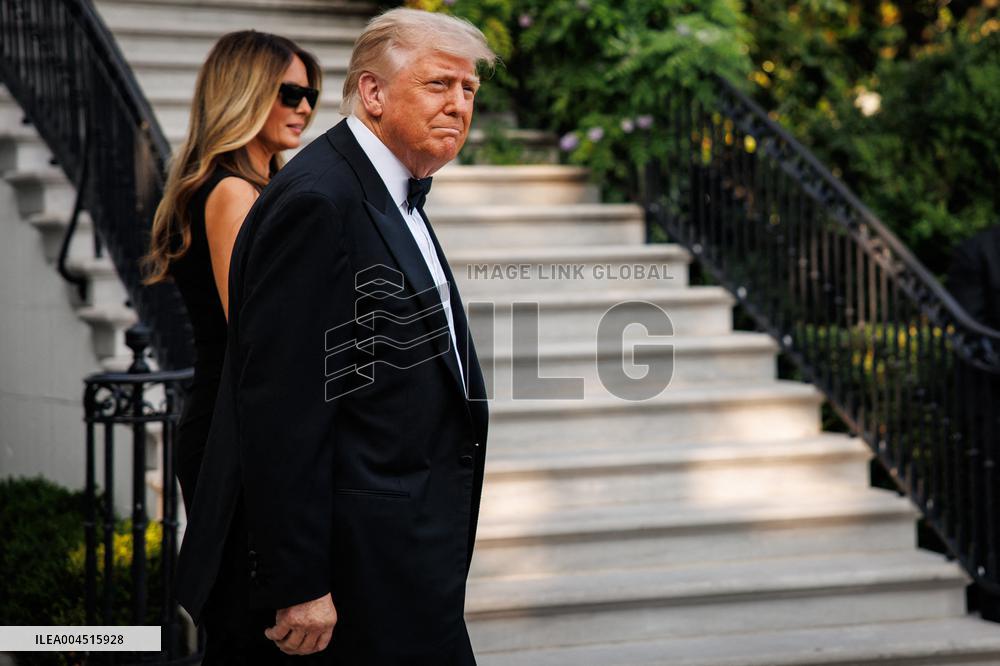 DC: U.S. President Trump Attends Les Miserables Opening Night at Kennedy Center