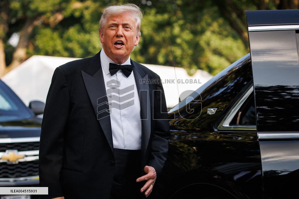 DC: U.S. President Trump Attends Les Miserables Opening Night at Kennedy Center