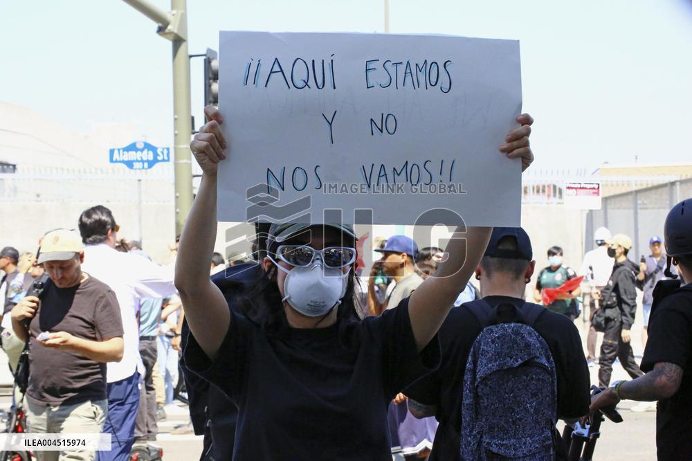 Immigration raid protests