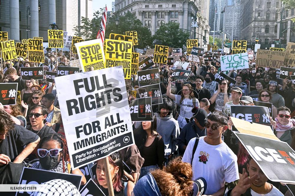 Immigration raid protests