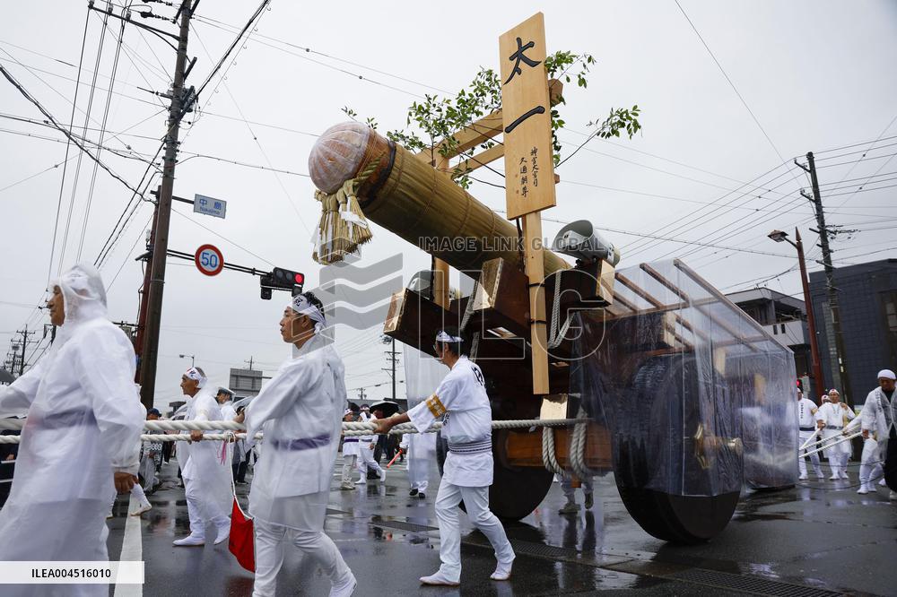 Rite at Ise Jingu shrine in Mie Pref.