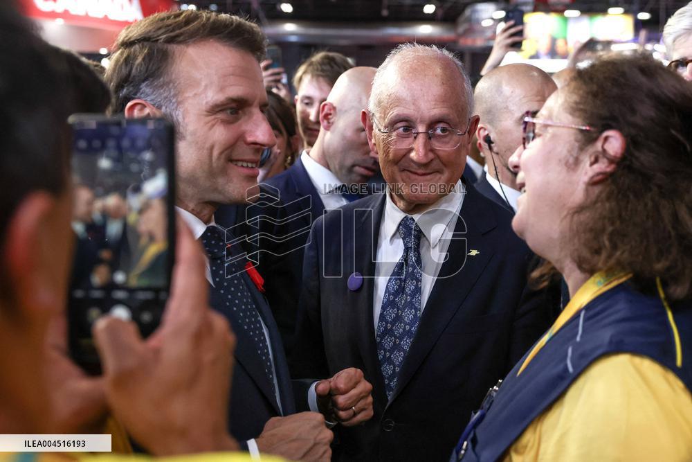 President Macron Visits The Viva Technology - Paris