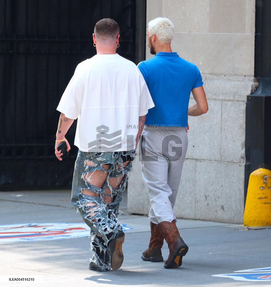 Sam Smith With His Boyfriend Out - NYC