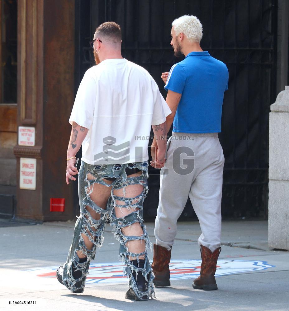 Sam Smith With His Boyfriend Out - NYC
