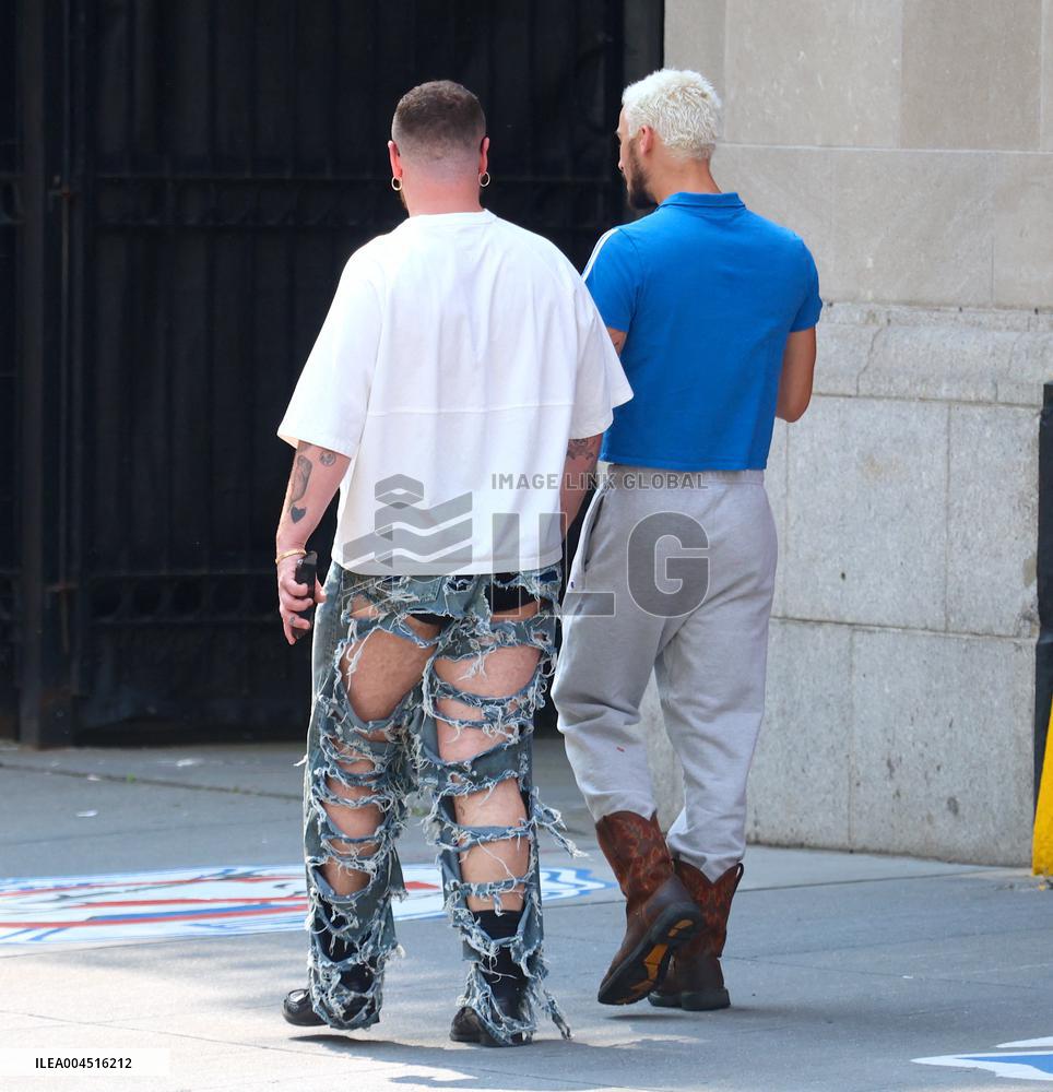Sam Smith With His Boyfriend Out - NYC