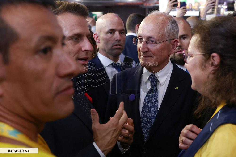 President Macron Visits The Viva Technology - Paris