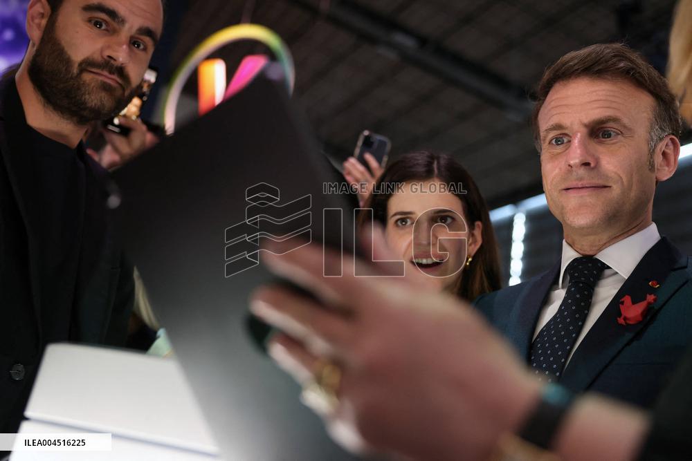 President Macron Visits The Viva Technology - Paris