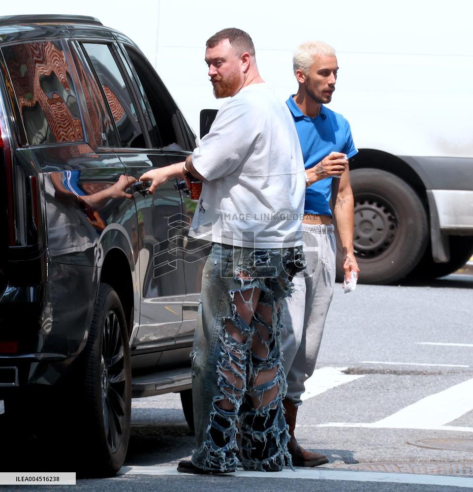 Sam Smith With His Boyfriend Out - NYC