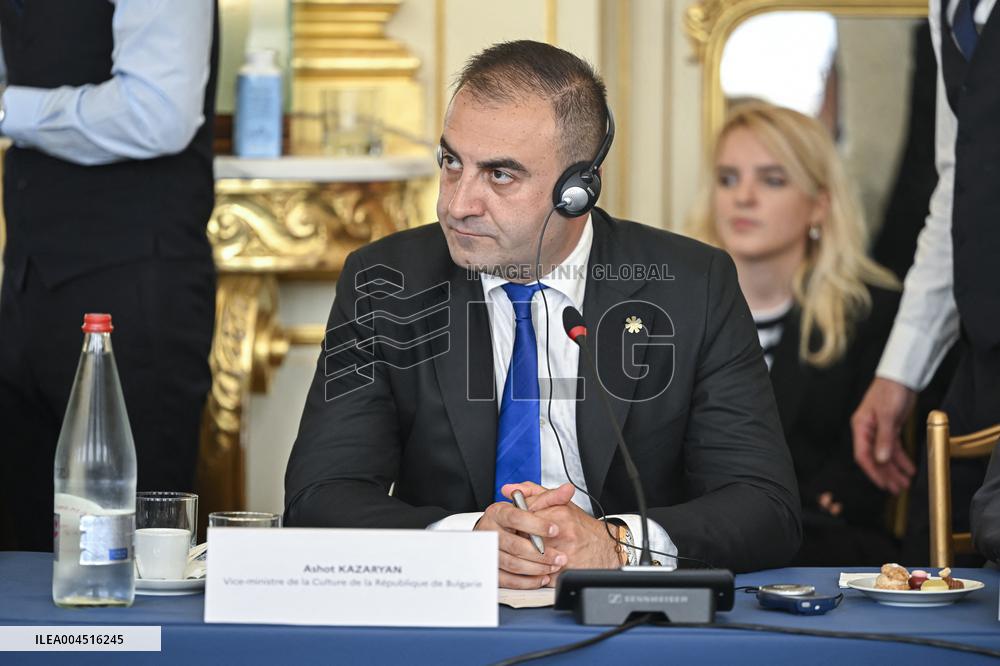 European Union s Ministers Of Culture Working Day - Paris