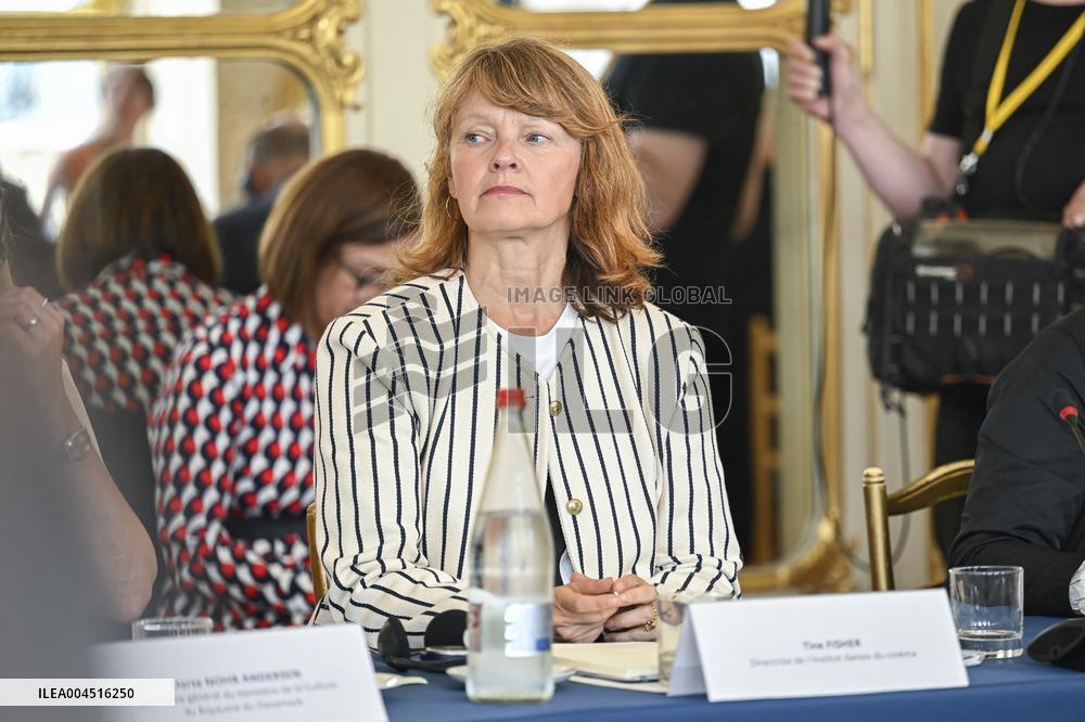 European Union s Ministers Of Culture Working Day - Paris