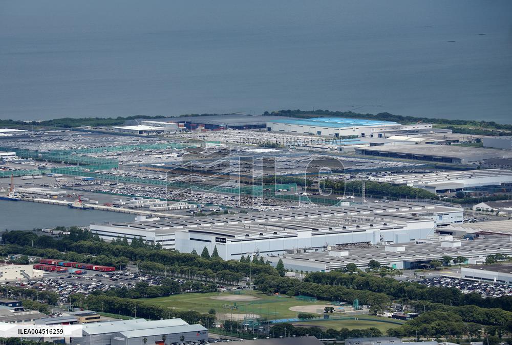 Distant view of Nissan Motor Kyushu Plant