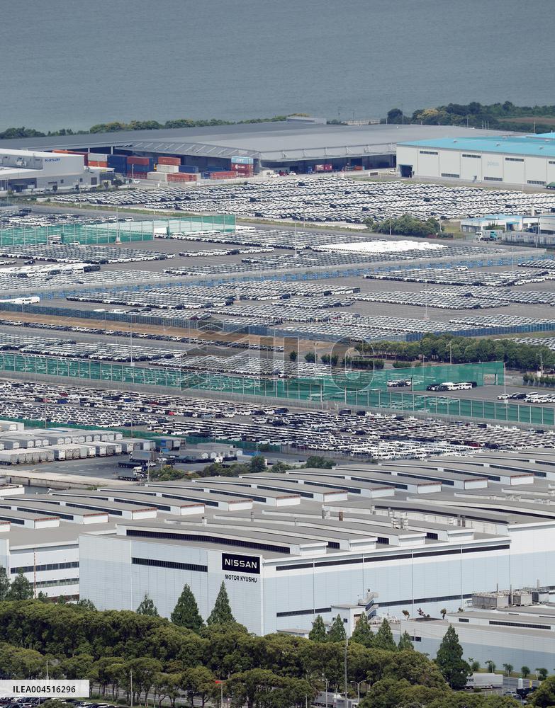 Distant view of Nissan Motor Kyushu Plant