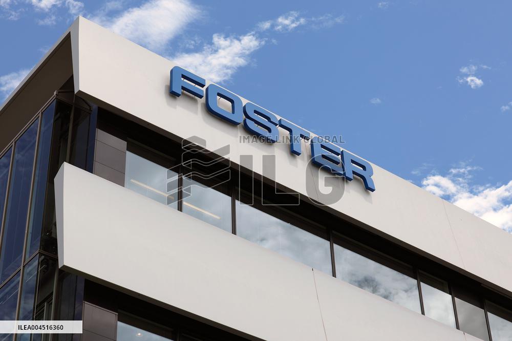 Foster Electric signage and logo