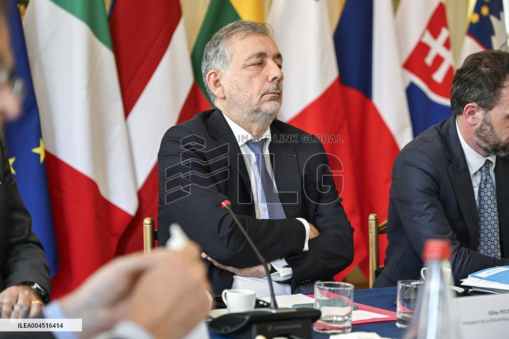 European Union s Ministers Of Culture Working Day - Paris