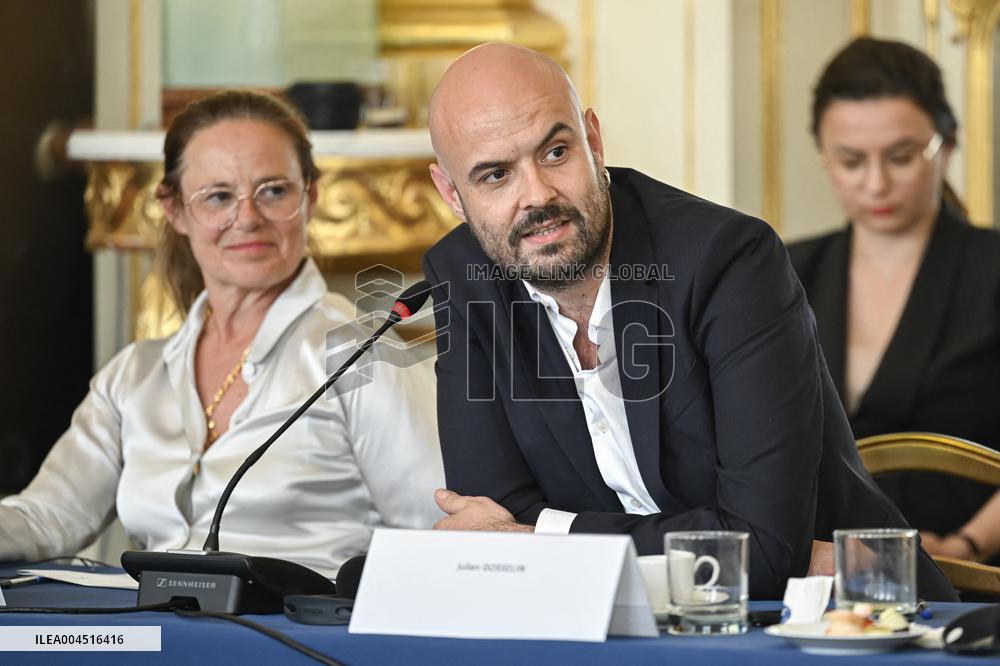 European Union s Ministers Of Culture Working Day - Paris