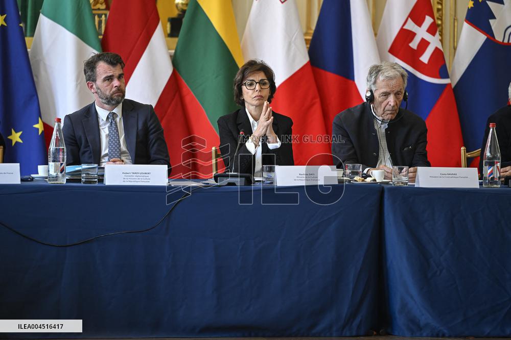 European Union s Ministers Of Culture Working Day - Paris