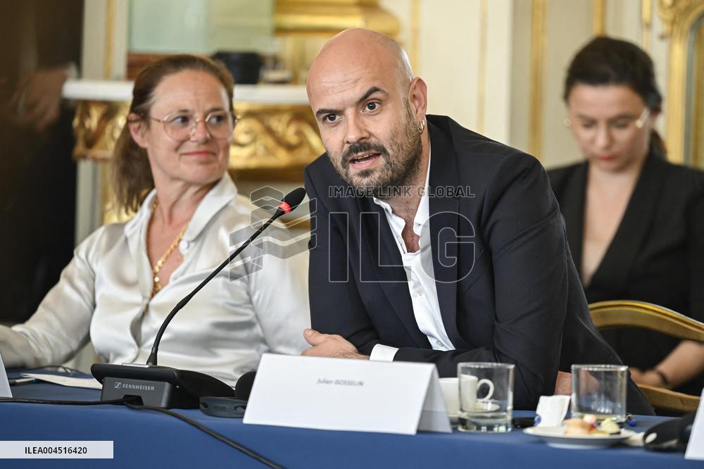 European Union s Ministers Of Culture Working Day - Paris