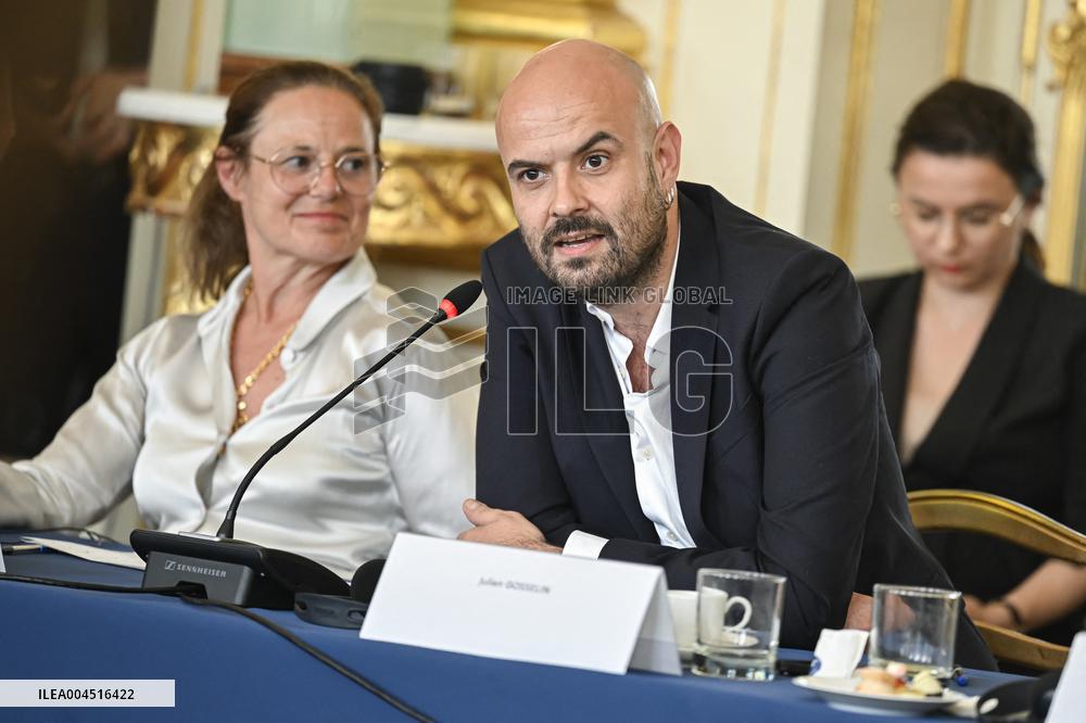 European Union s Ministers Of Culture Working Day - Paris