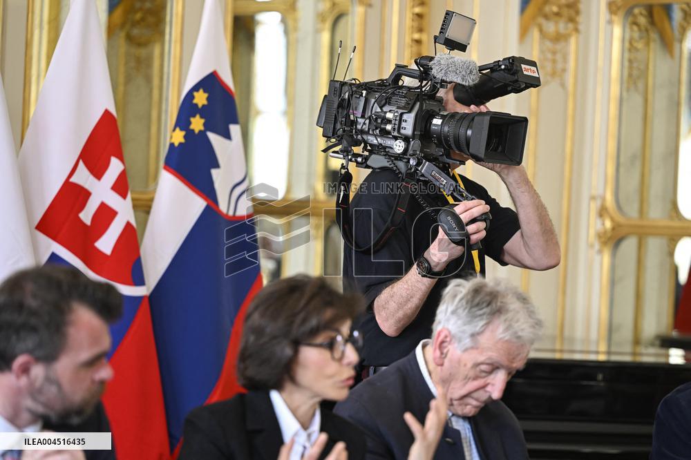 European Union s Ministers Of Culture Working Day - Paris