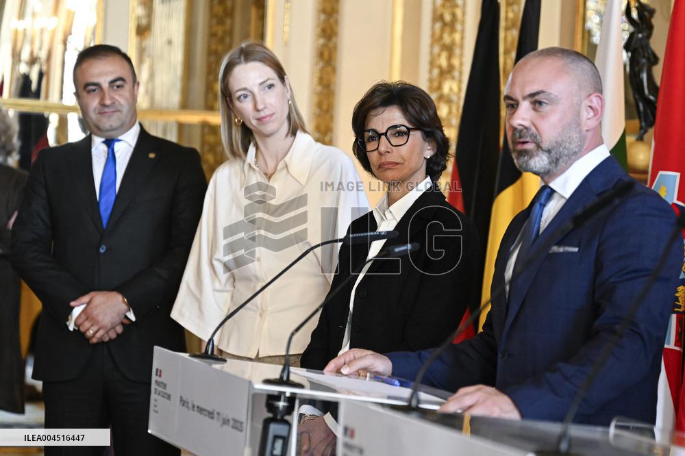 European Union s Ministers Of Culture Working Day - Paris