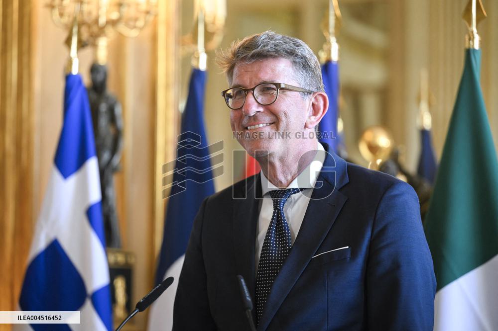 European Union s Ministers Of Culture Working Day - Paris