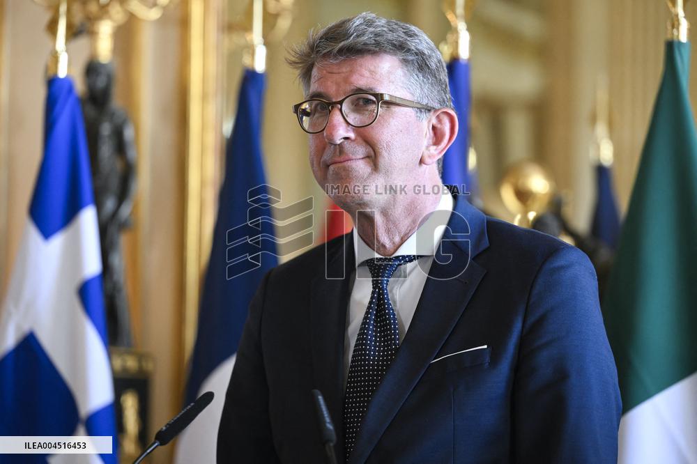 European Union s Ministers Of Culture Working Day - Paris