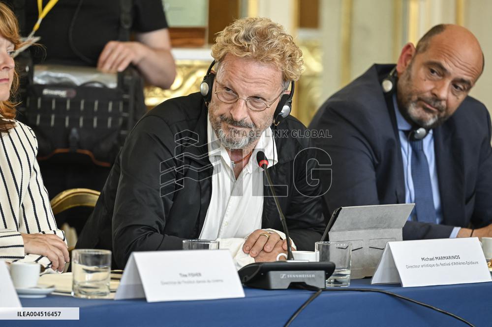 European Union s Ministers Of Culture Working Day - Paris