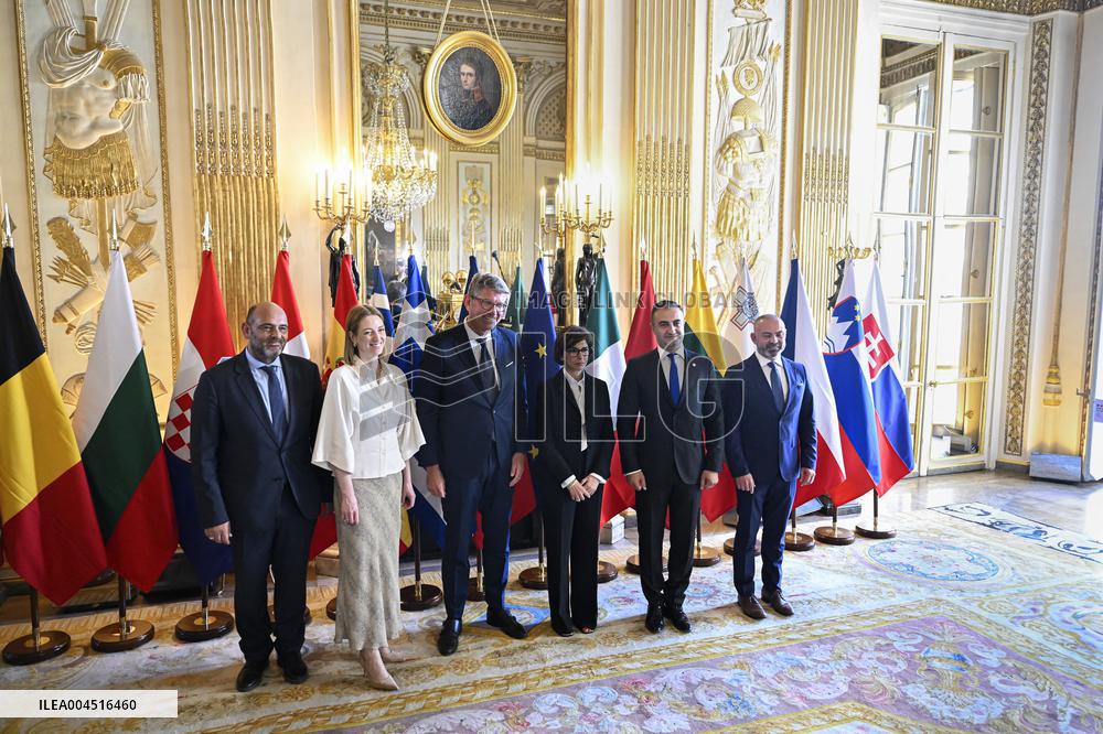 European Union s Ministers Of Culture Working Day - Paris