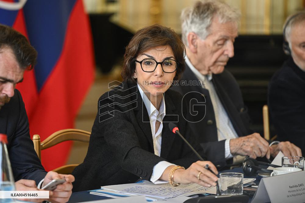 European Union s Ministers Of Culture Working Day - Paris