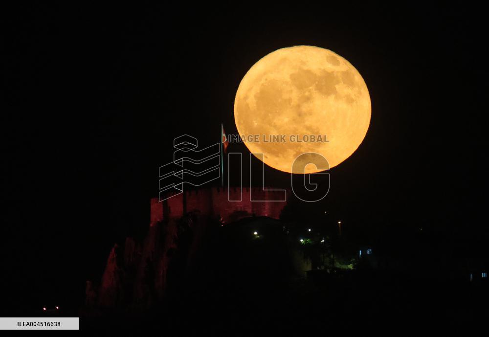 Strawberry Moon Over Turkey