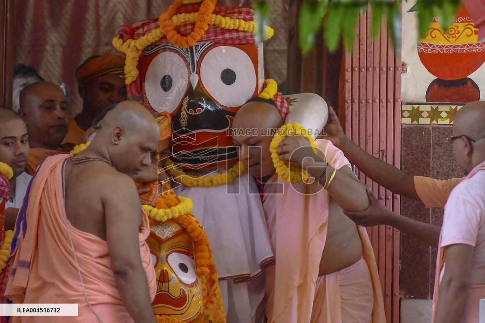 Ceremony of Bathing Deities - India