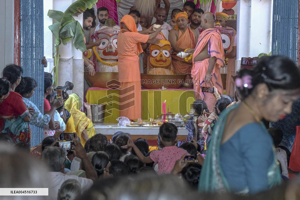 Ceremony of Bathing Deities - India