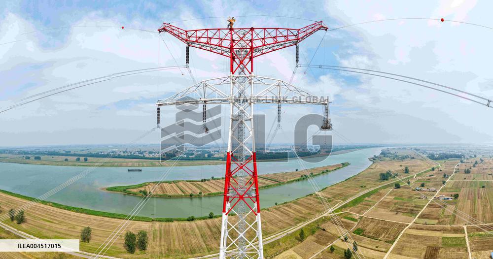 Workers on Power Transmission Line - China