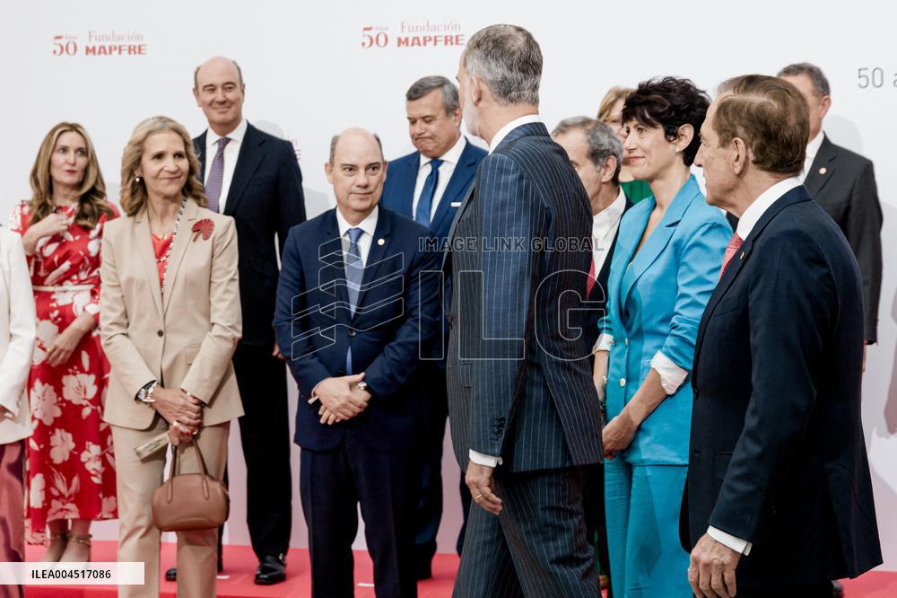 King Felipe At Mapfre Foundation 50th Anniversary - Madrid