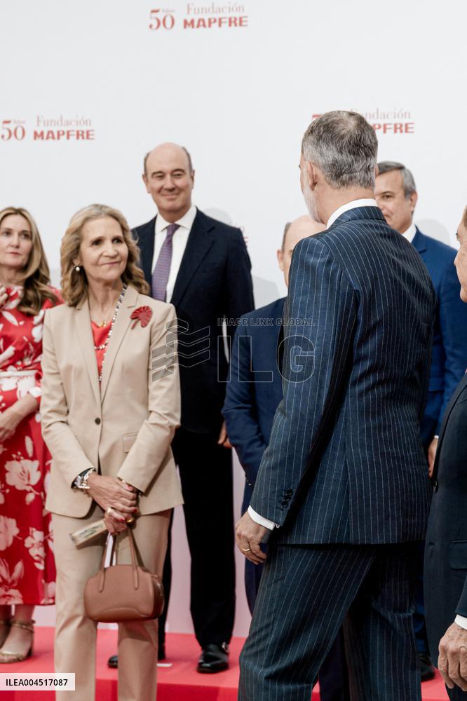 King Felipe At Mapfre Foundation 50th Anniversary - Madrid
