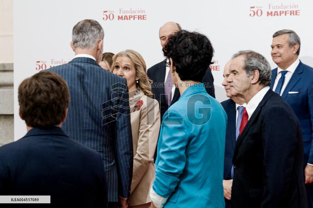 King Felipe At Mapfre Foundation 50th Anniversary - Madrid